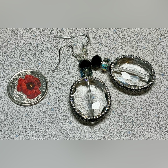 Elegant Crystal Earrings long evening wear - Picture 12 of 15